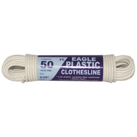 EAGLE Clothesline Plastic 5/32X50Ft 775-050-03